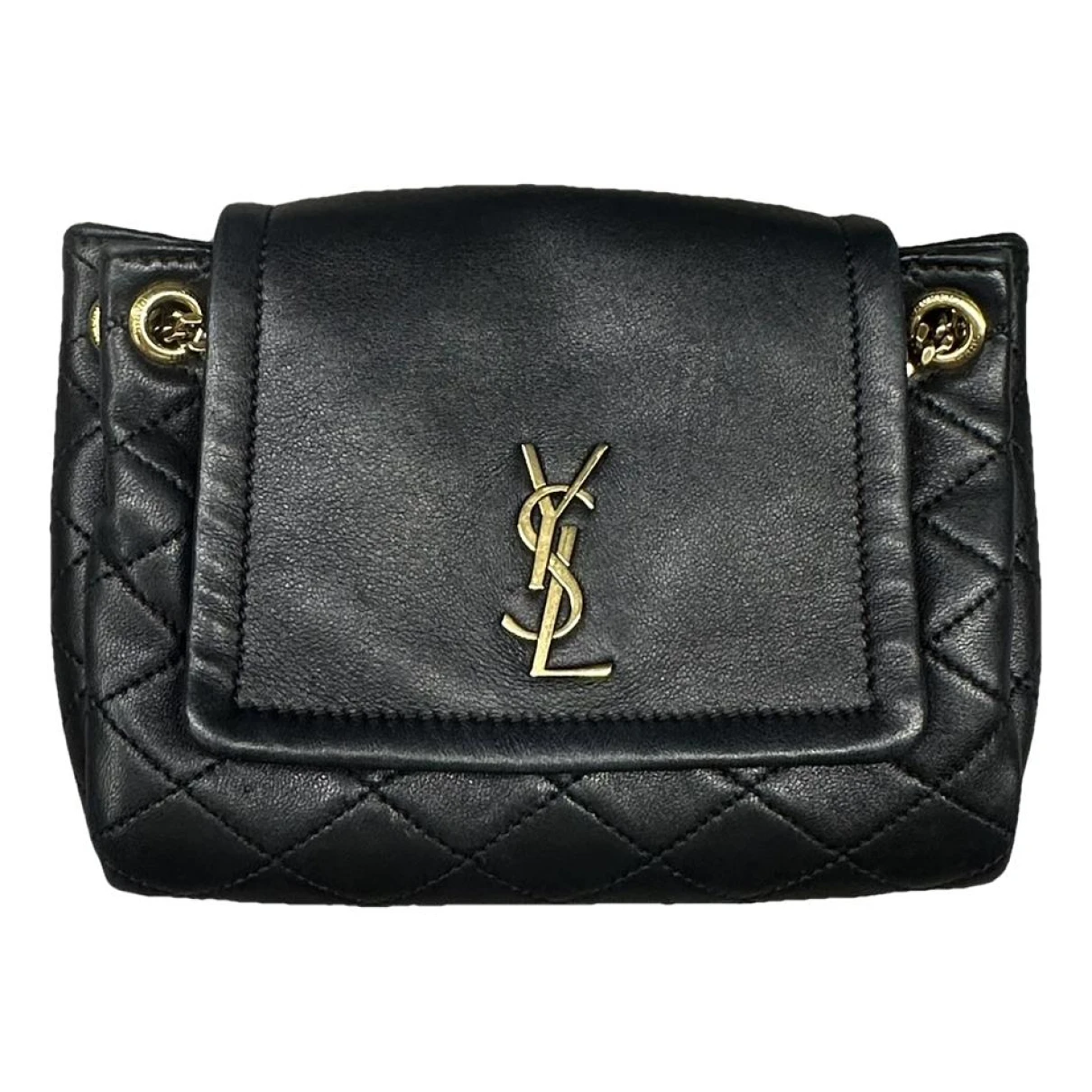 Pre-owned Saint Laurent Nolita Leather Handbag In Black