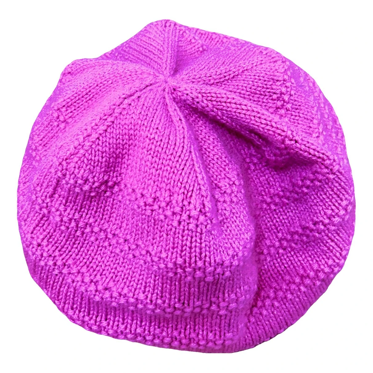 Pre-owned Sermoneta Gloves Cashmere Beret In Pink