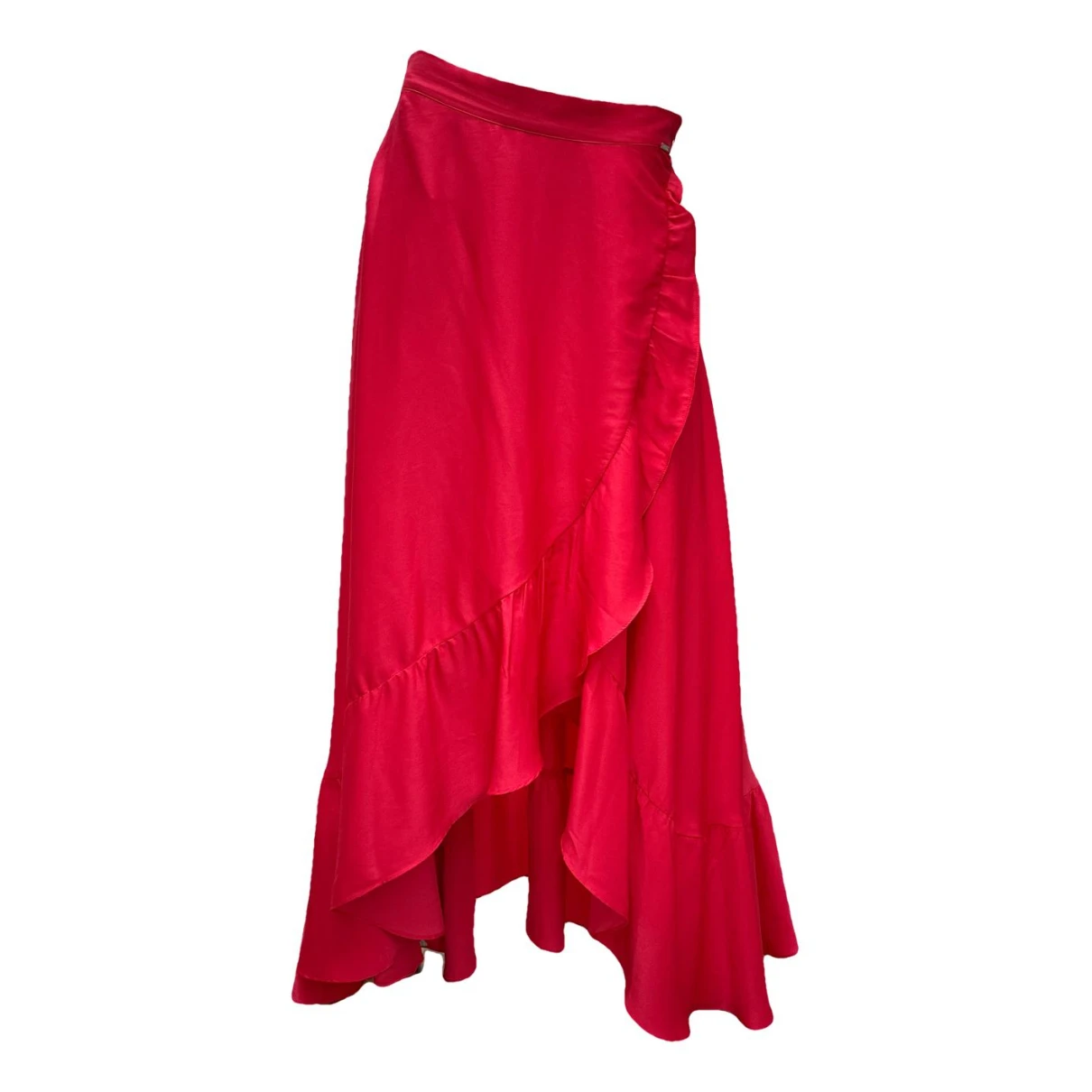 Pre-owned Guess Maxi Skirt In Pink