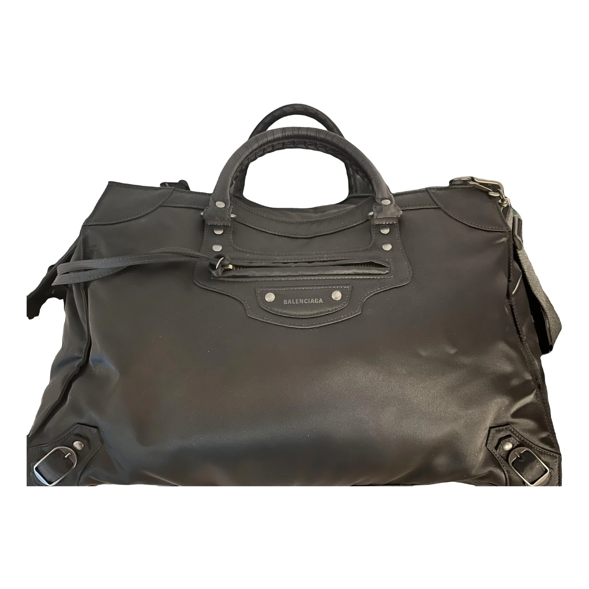 Pre-owned Balenciaga Neo Classic Weekend Bag In Black