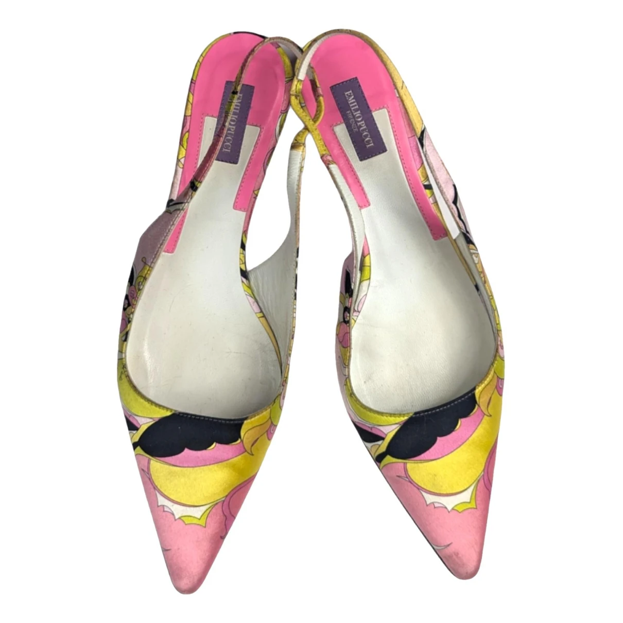 Pre-owned Emilio Pucci Cloth Ballet Flats In Multicolour