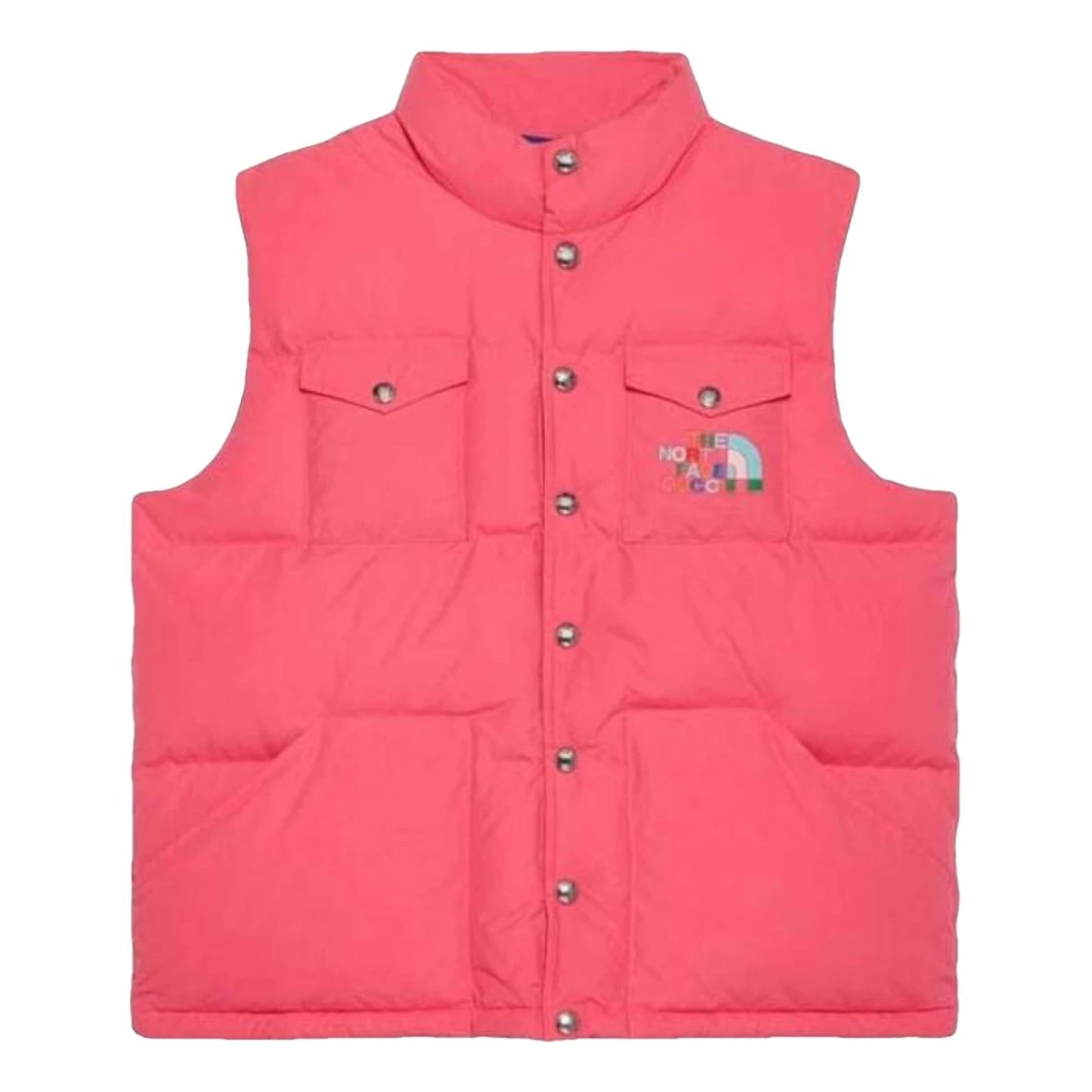 Pre-owned The North Face X Gucci Short Vest In Pink
