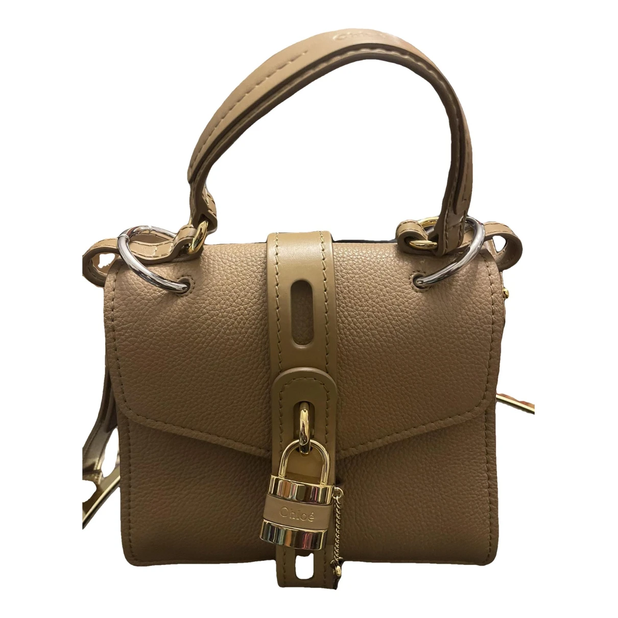 Pre-owned Chloé Leather Crossbody Bag In Camel