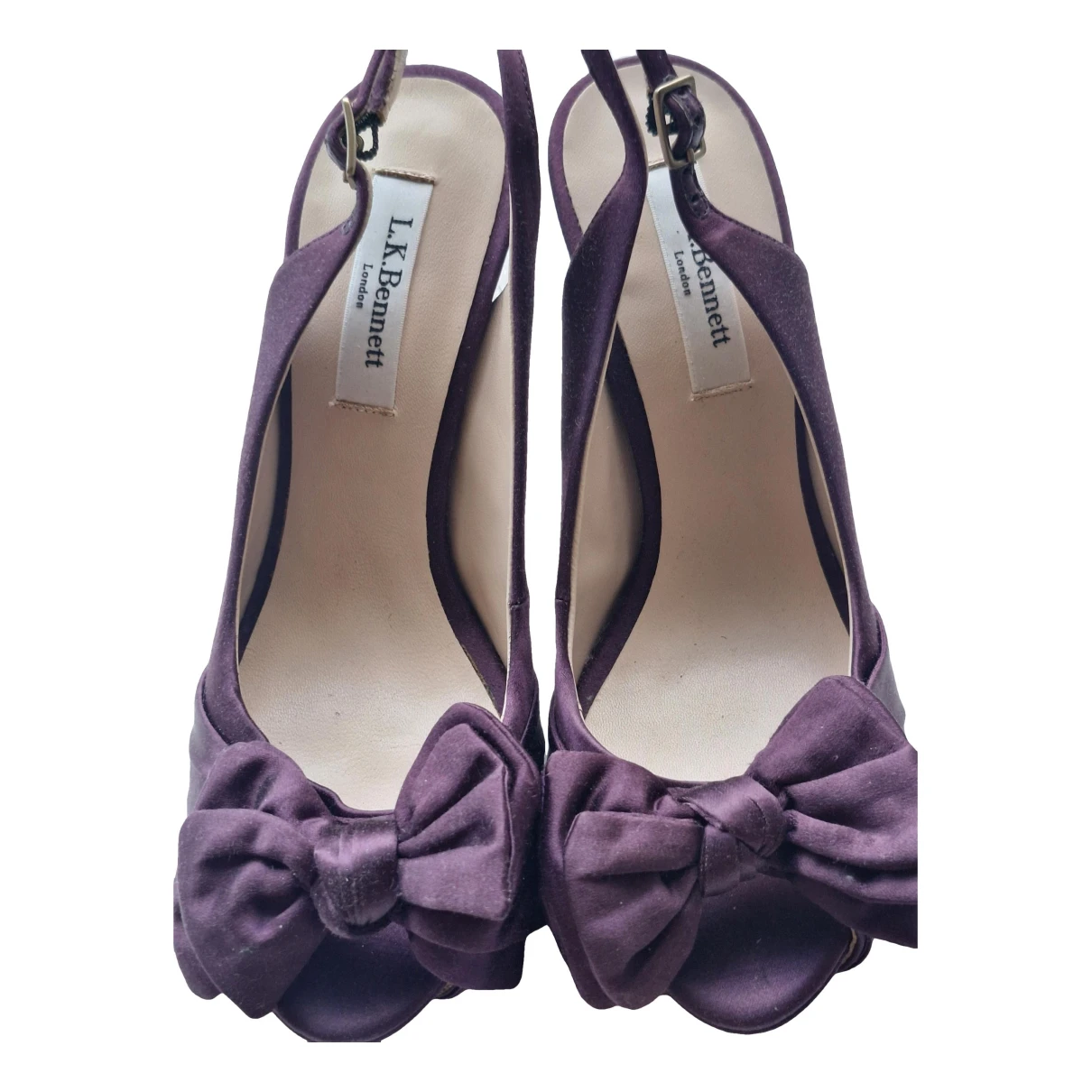 Pre-owned Lk Bennett Cloth Heels In Purple
