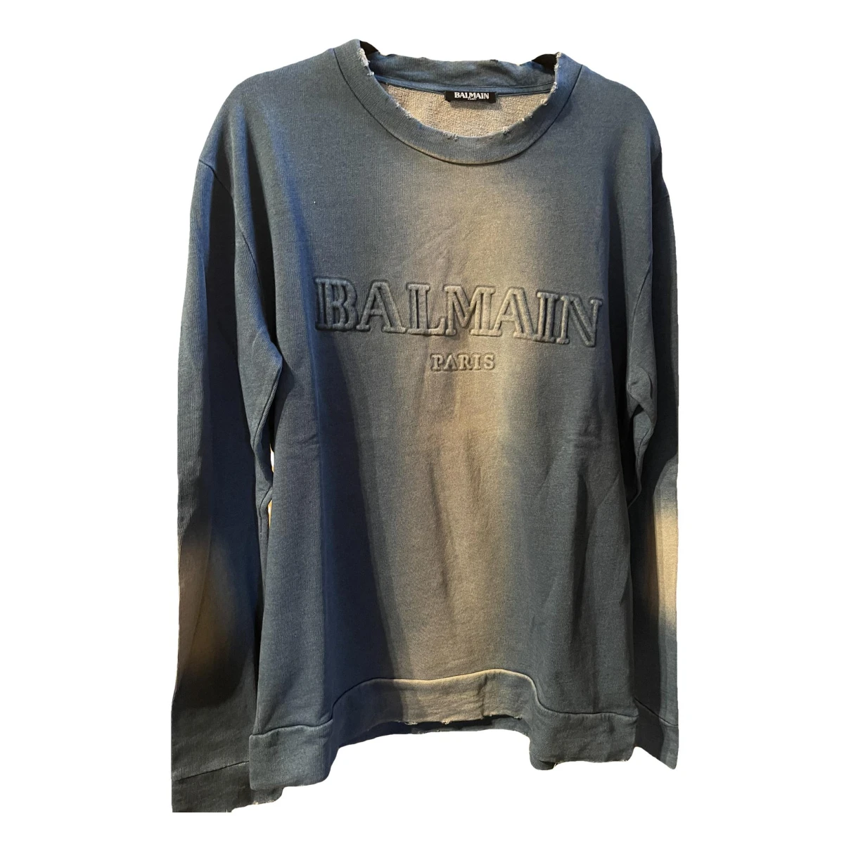 Pre-owned Balmain Sweatshirt In Blue
