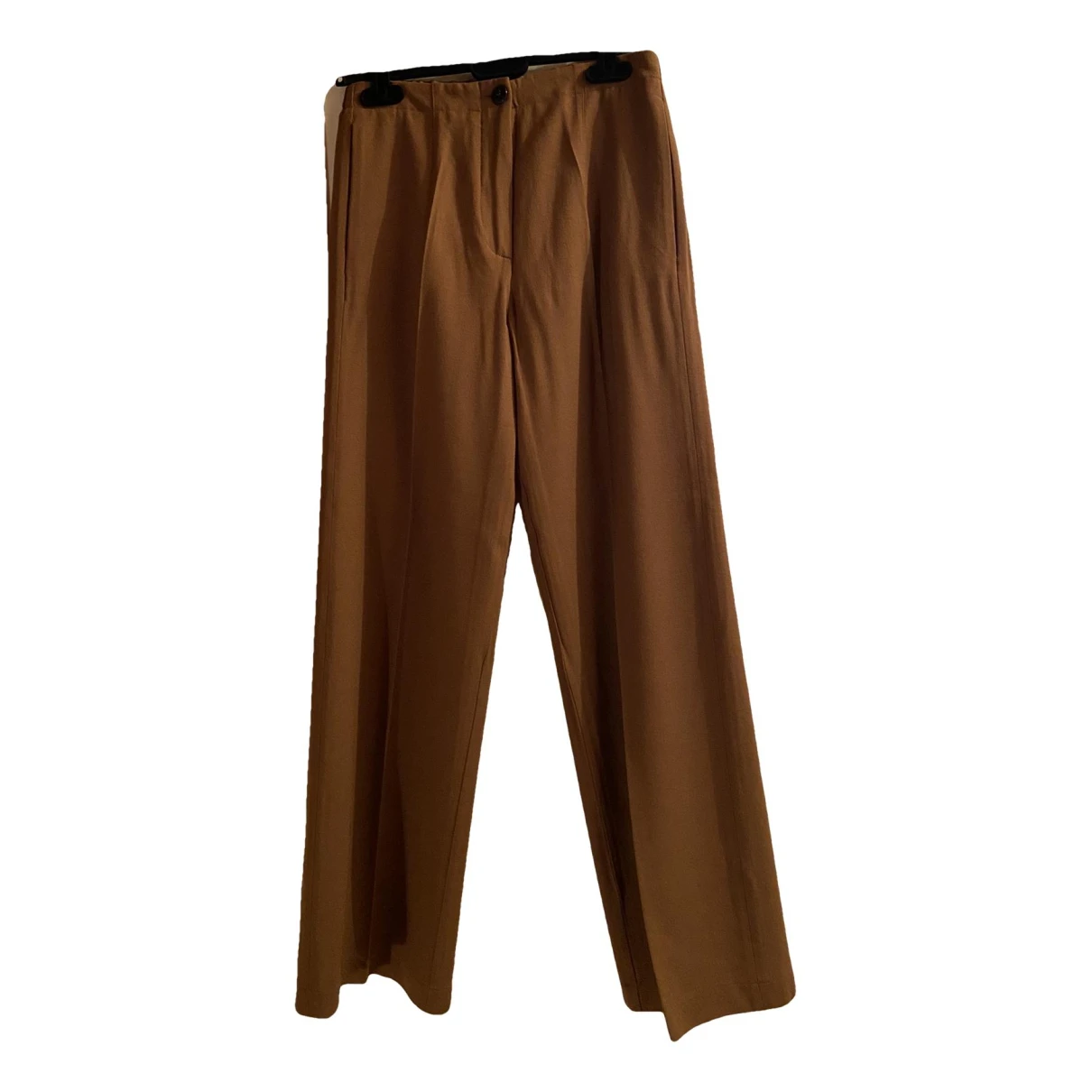 Pre-owned Pomandère Straight Pants In Camel