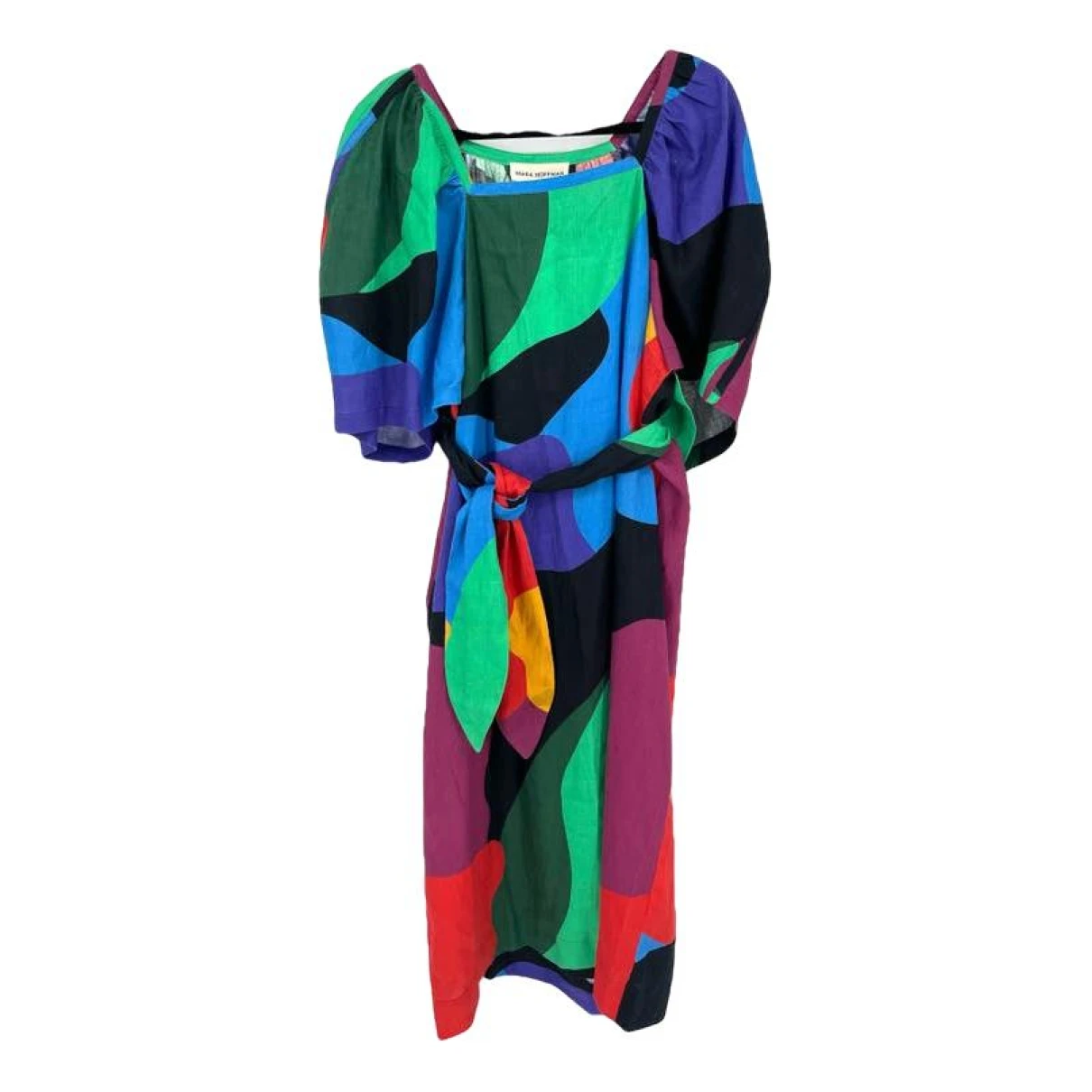 Pre-owned Mara Hoffman Linen Mid-length Dress In Multicolour