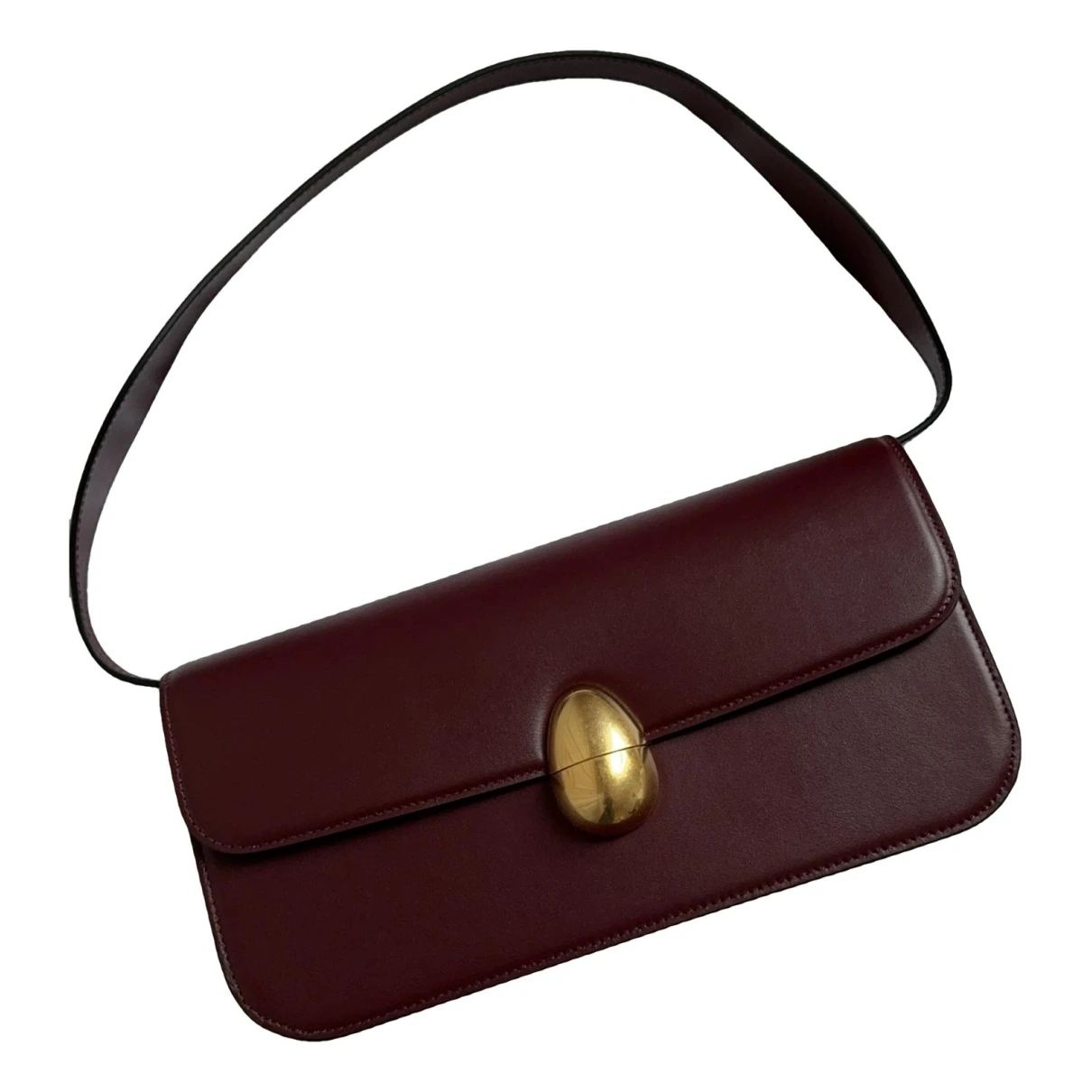 Pre-owned Neous Leather Handbag In Burgundy