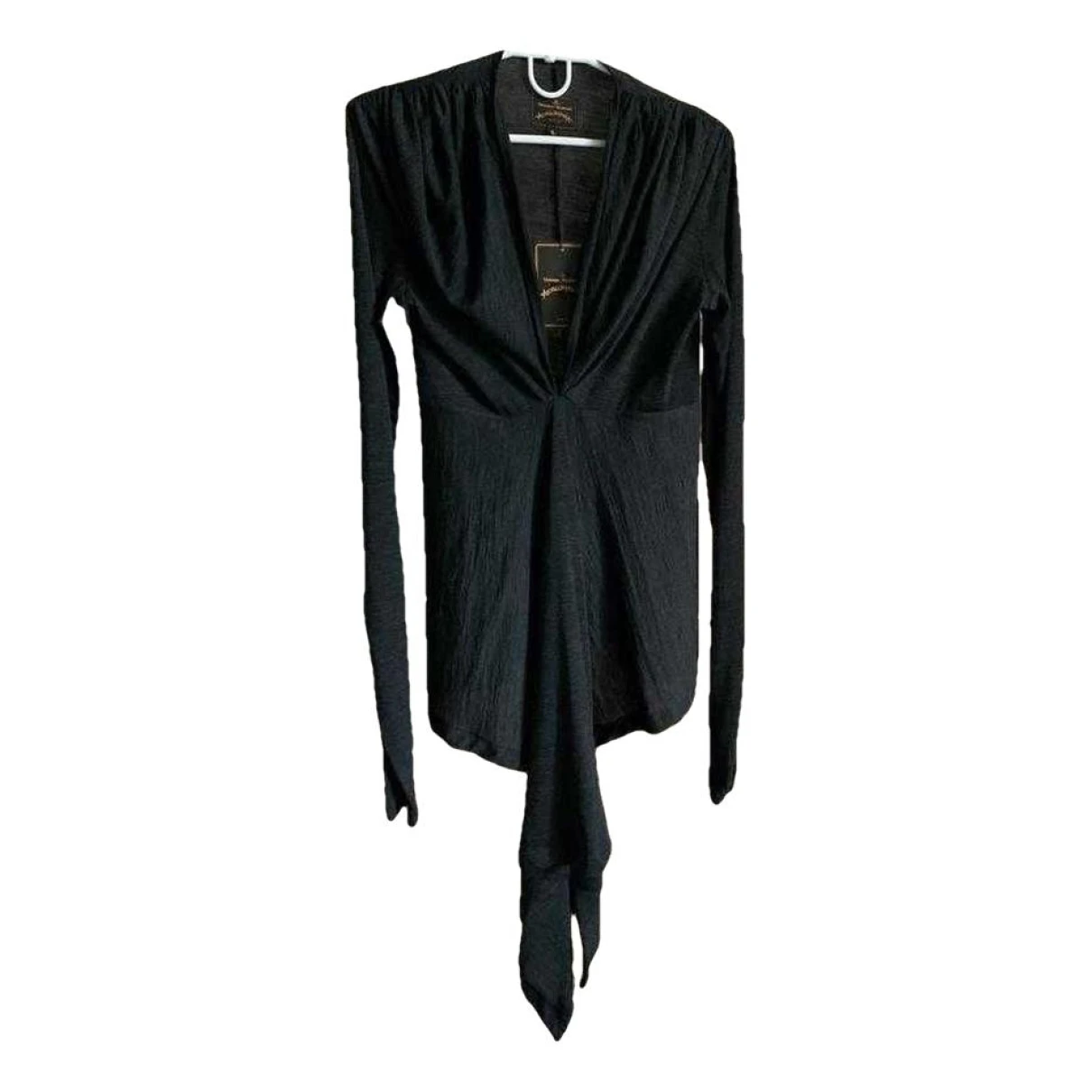 Pre-owned Vivienne Westwood Anglomania Wool Blouse In Black