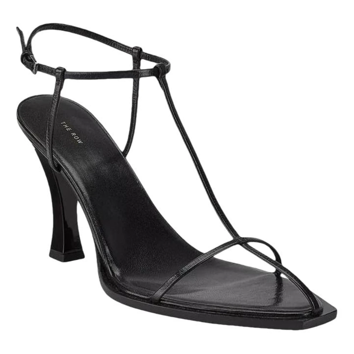 Pre-owned The Row Leather Heels In Black