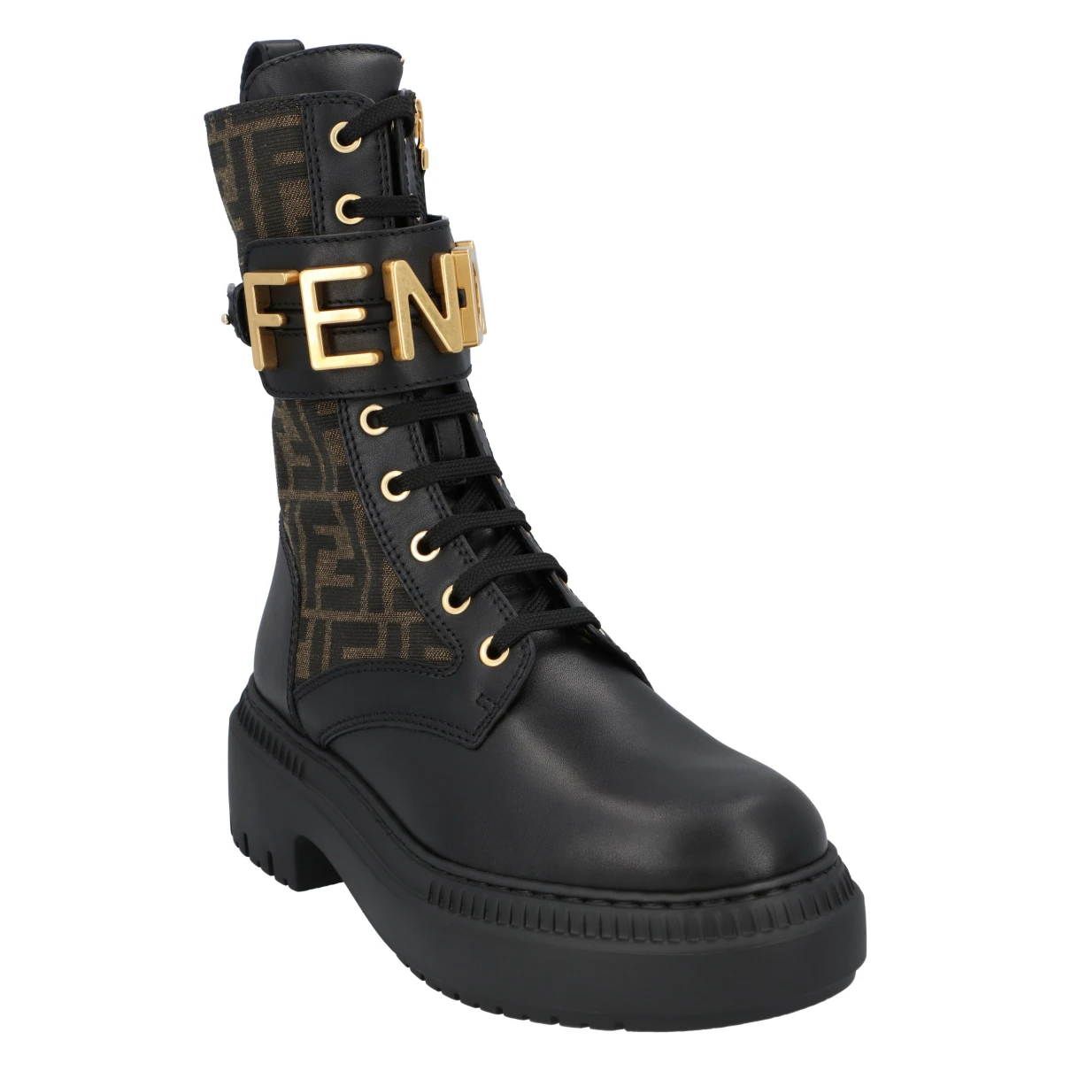 Pre-owned Fendi Leather Boots In Multicolour