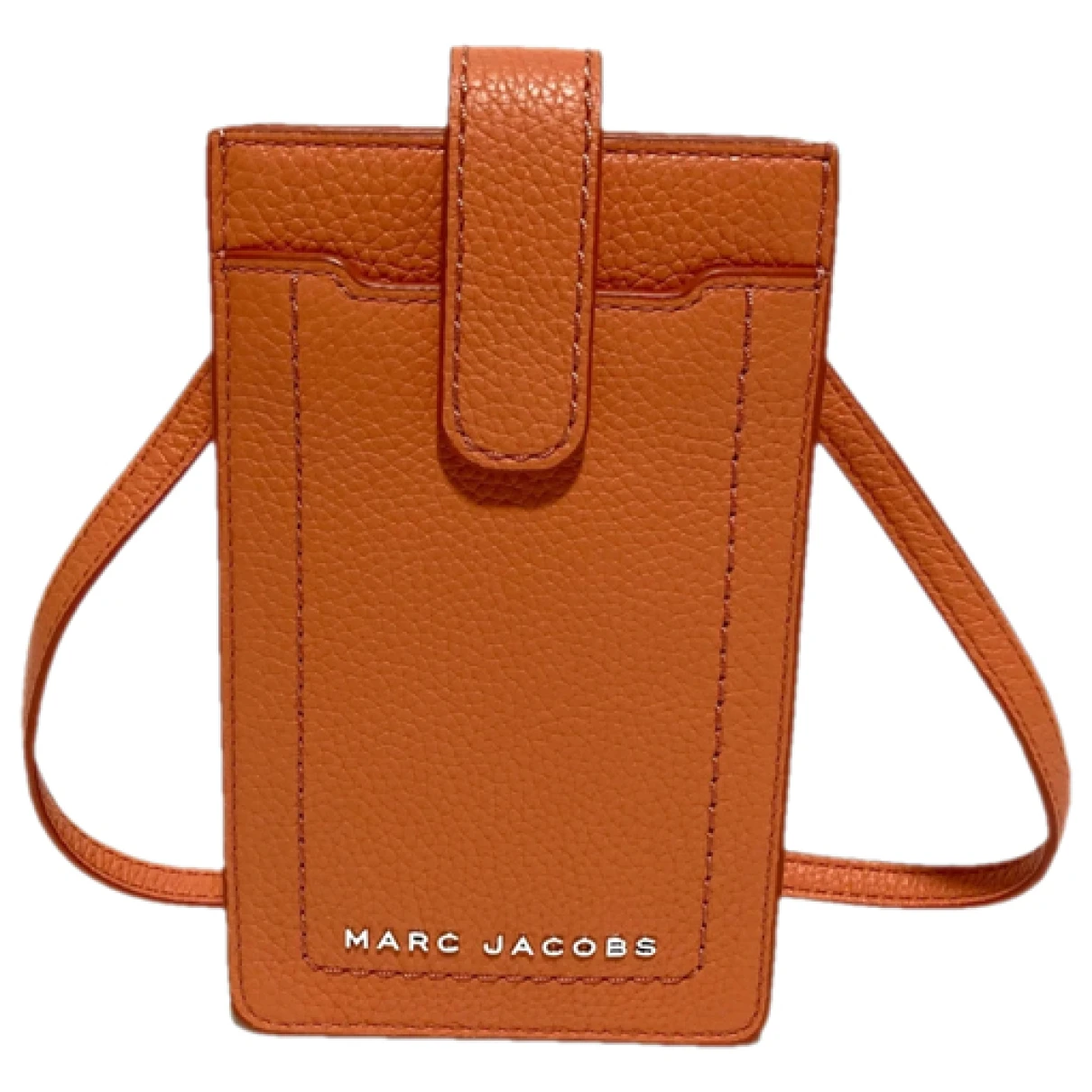 Pre-owned Marc Jacobs Leather Handbag In Orange