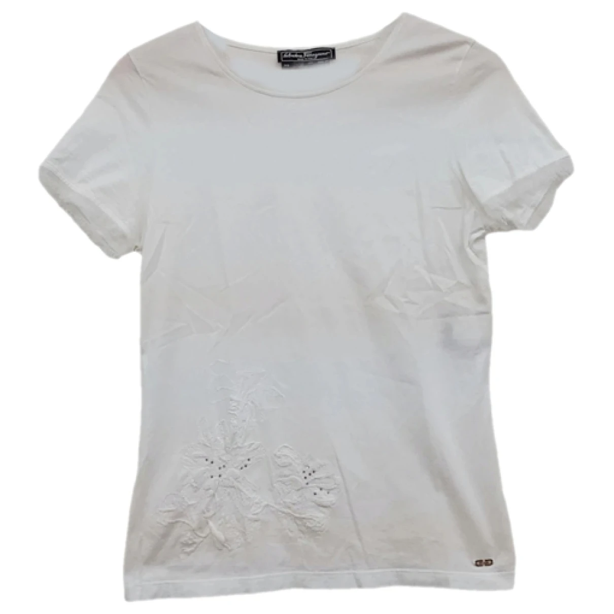 Pre-owned Ferragamo T-shirt In White