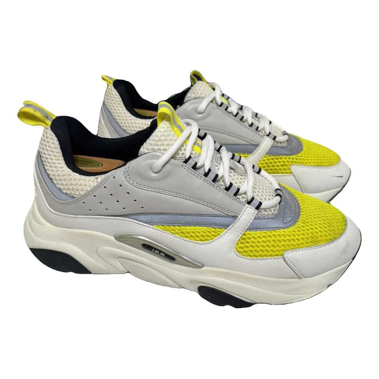 Pre-owned Dior Cloth Low Trainers In Yellow