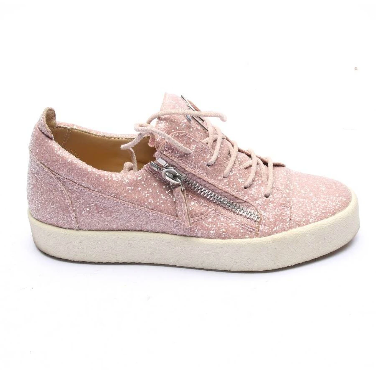 Pre-owned Giuseppe Zanotti Leather Trainers In Pink
