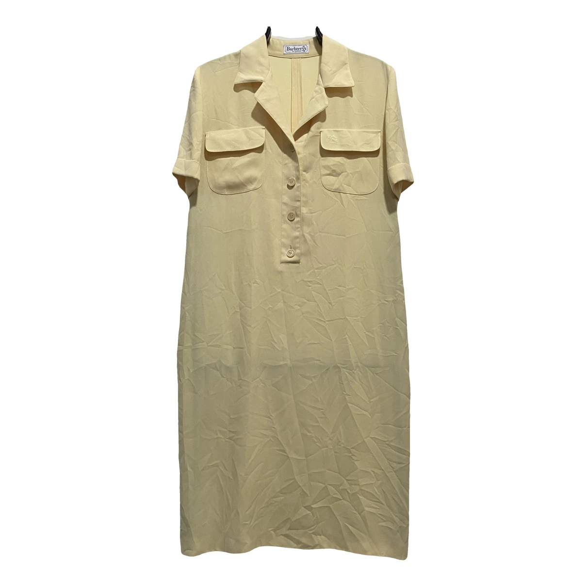 Pre-owned Burberry Mini Dress In Yellow