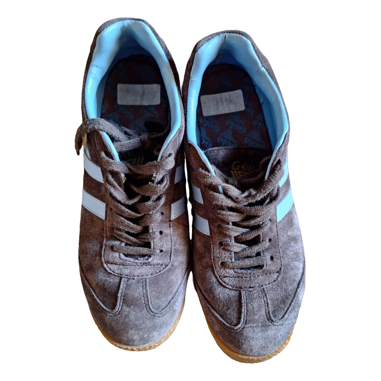 Pre-owned Gola Trainers In Brown