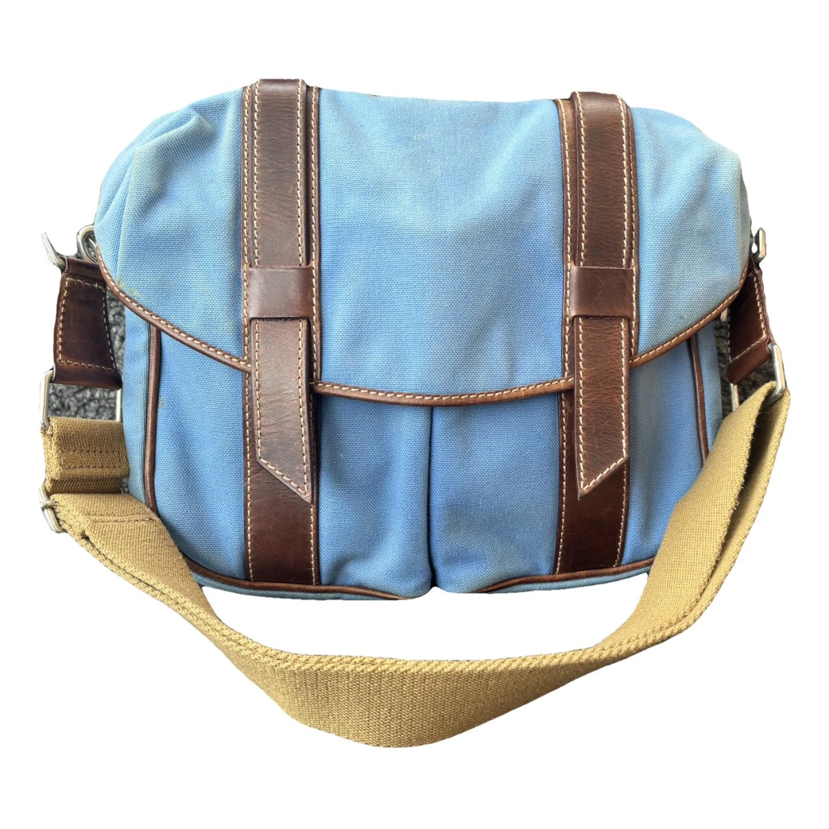 Pre-owned Fay Cloth Crossbody Bag In Brown