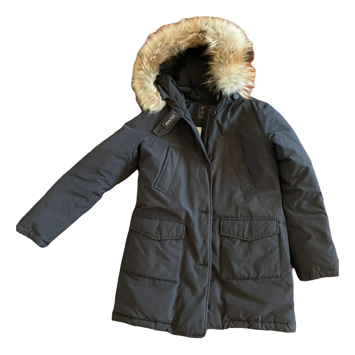 Pre-owned Woolrich Caban In Blue