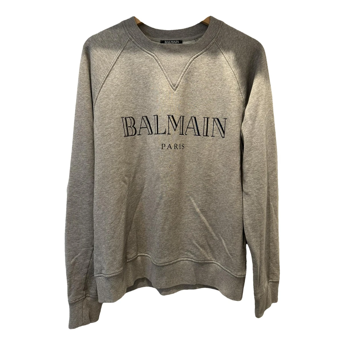 Pre-owned Balmain Sweatshirt In Grey