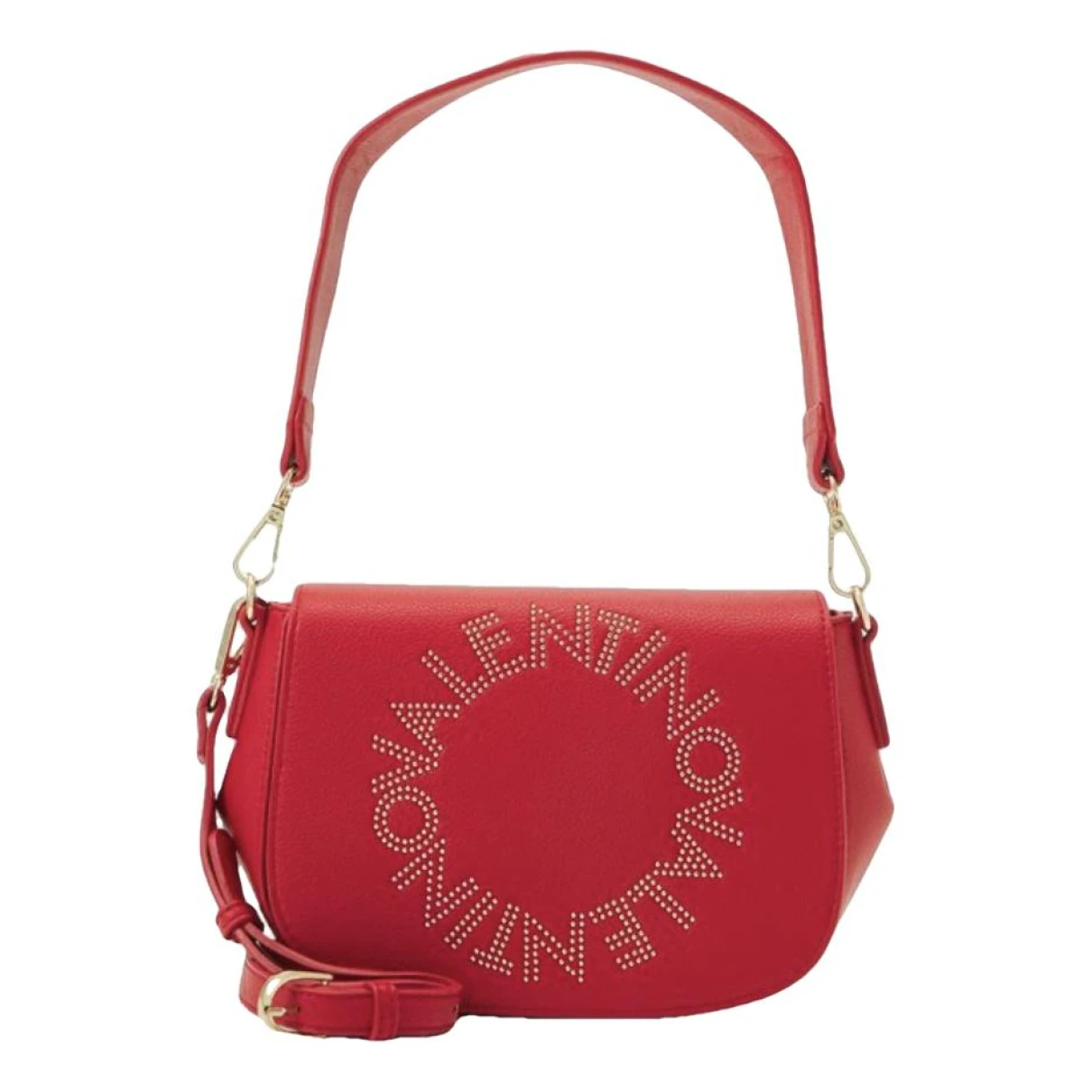 Pre-owned Valentino By Mario Valentino Leather Crossbody Bag In Red
