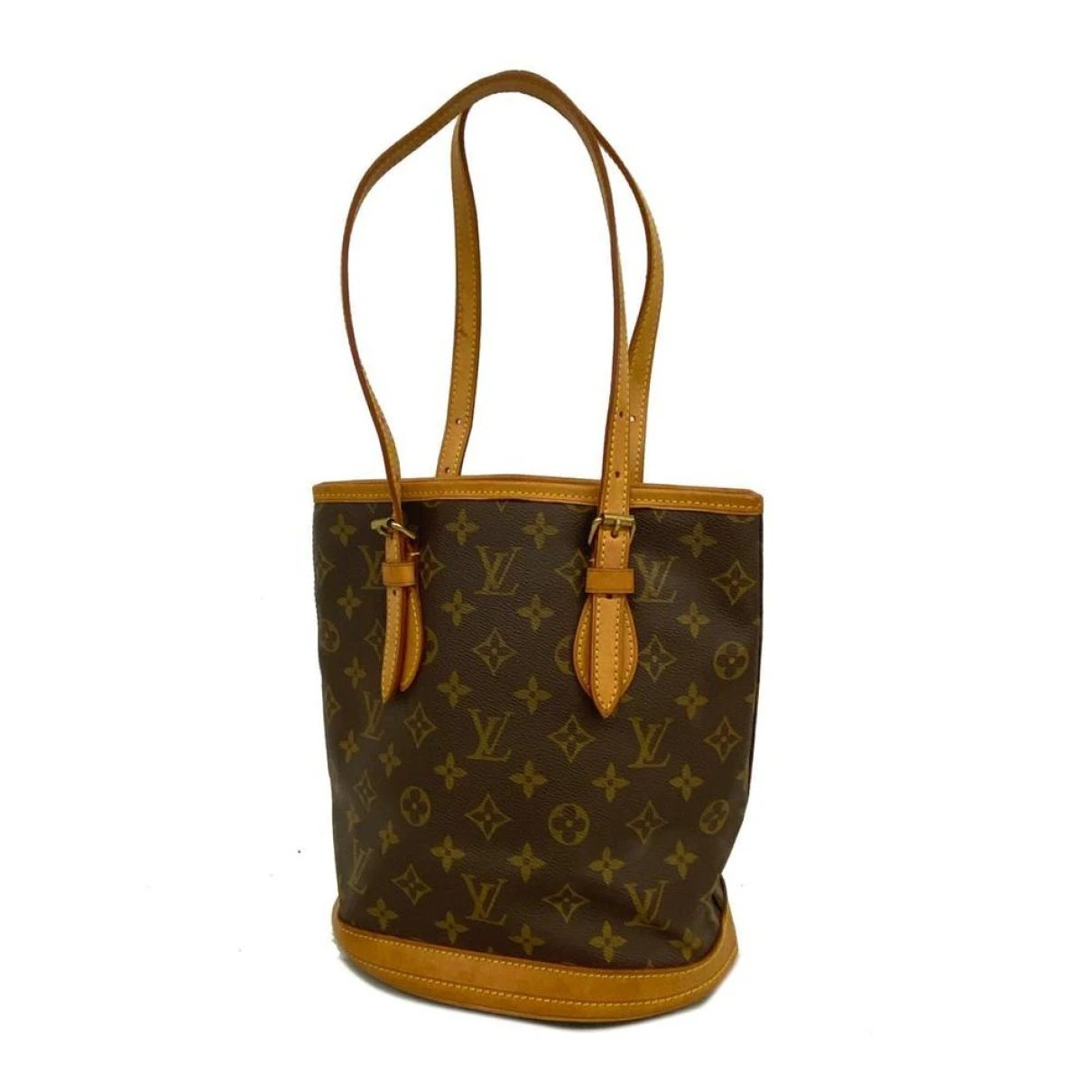 Pre-owned Louis Vuitton Bucket Cloth Tote In Brown