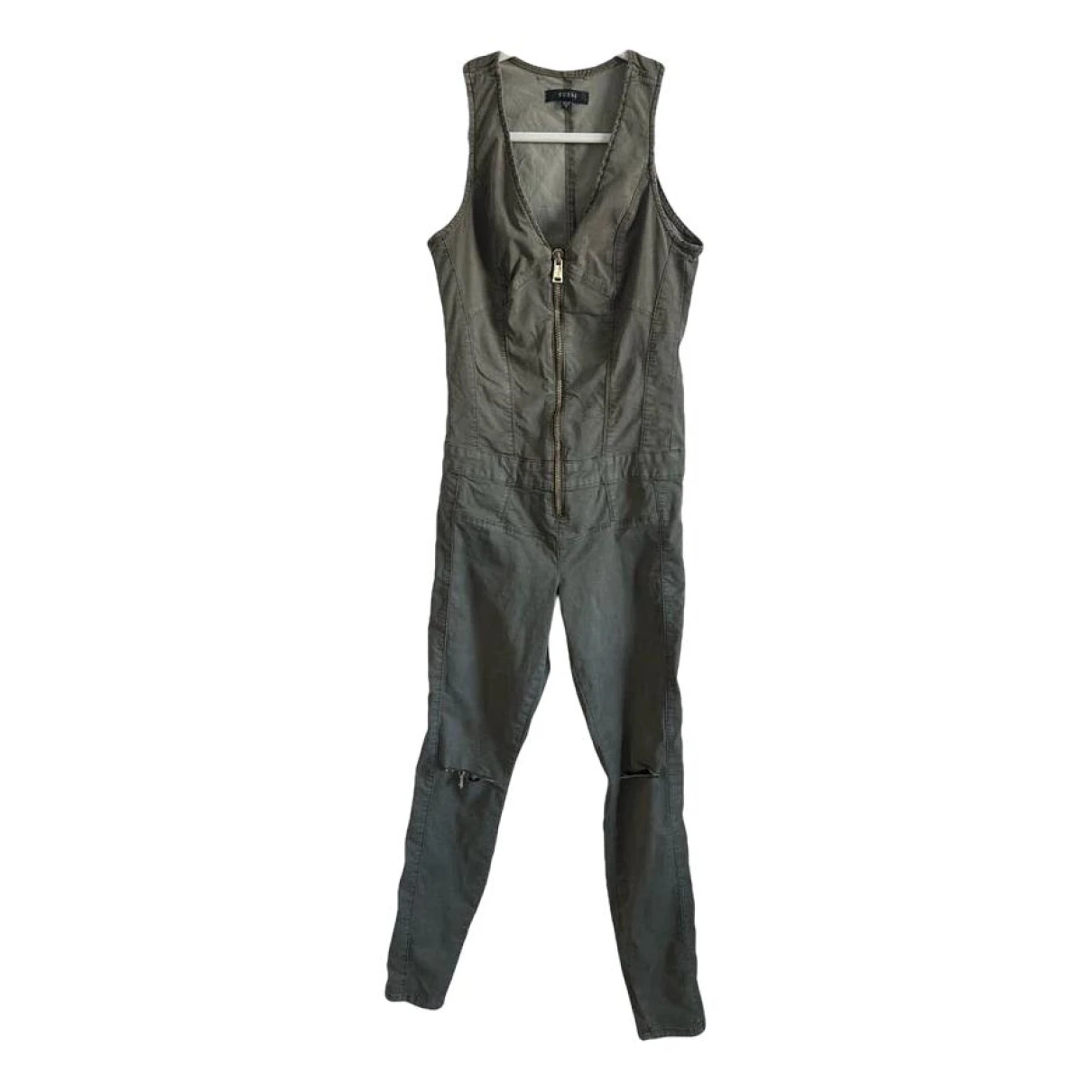Pre-owned Guess Jumpsuit In Khaki