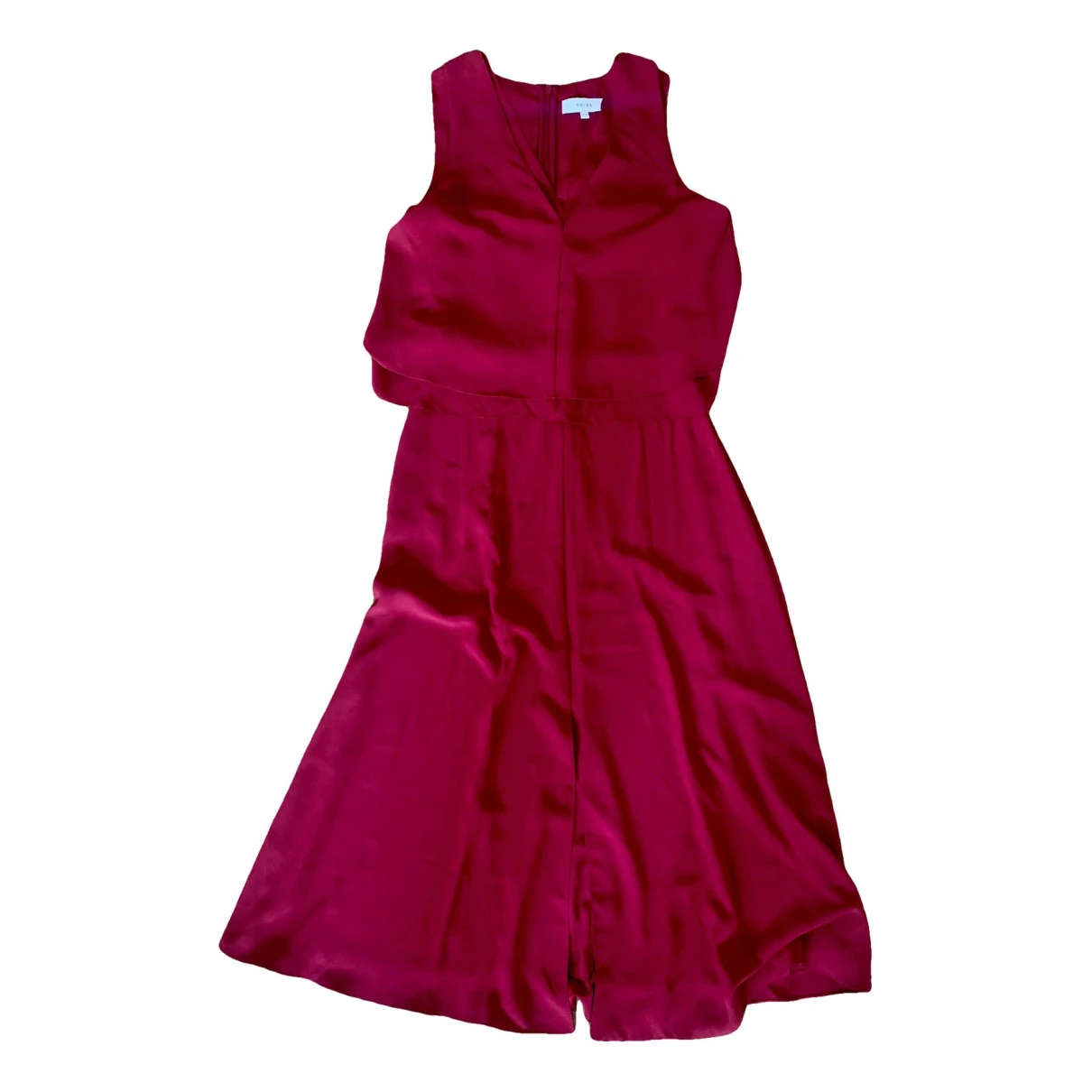 Pre-owned Reiss Maxi Dress In Burgundy