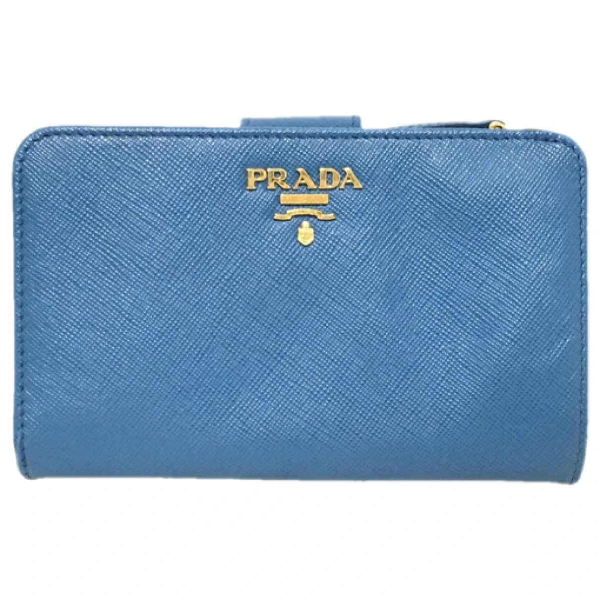 Pre-owned Prada Leather Purse In Blue