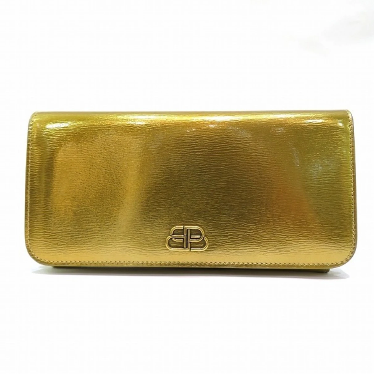 Pre-owned Balenciaga Leather Purse In Gold