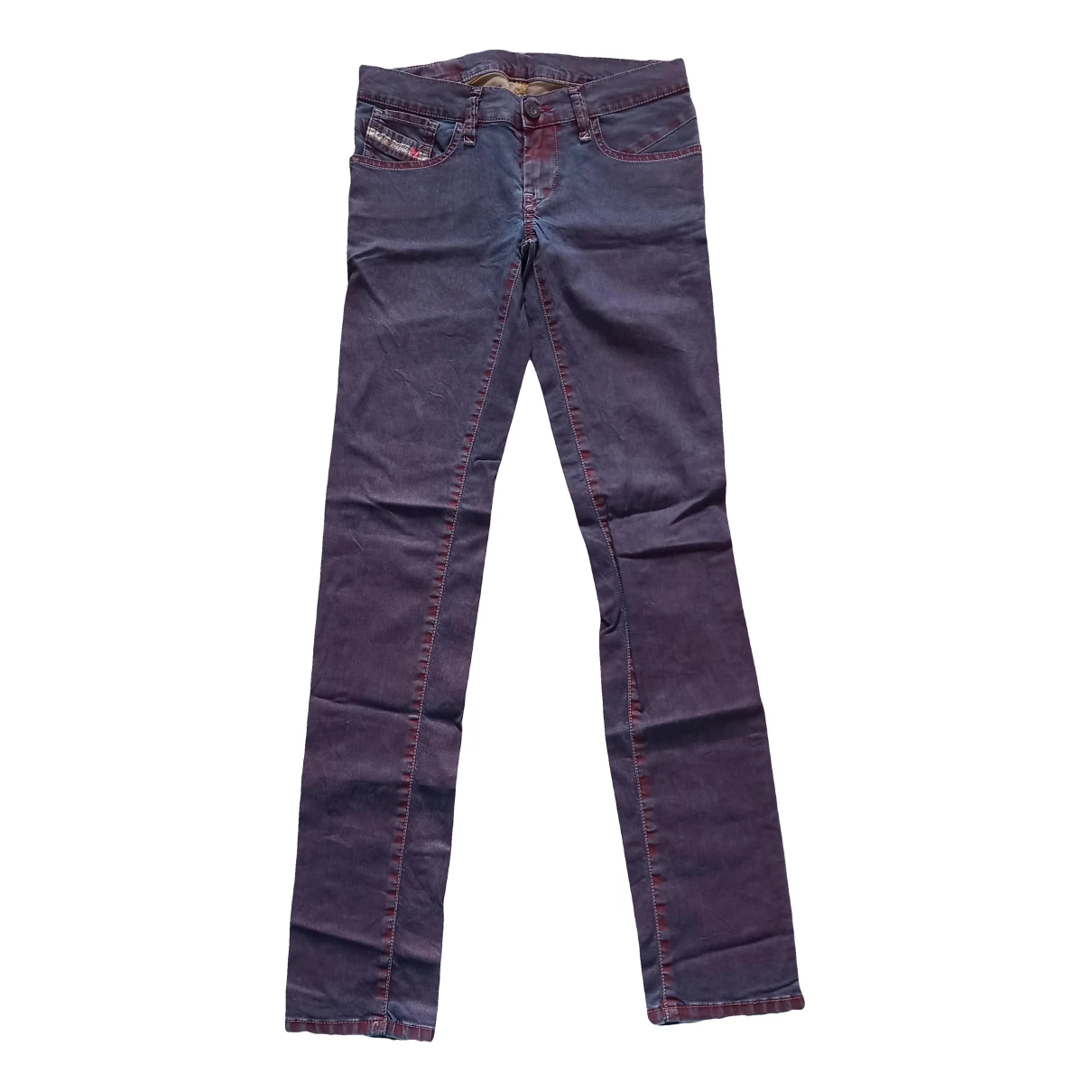 Pre-owned Diesel Jeans In Purple