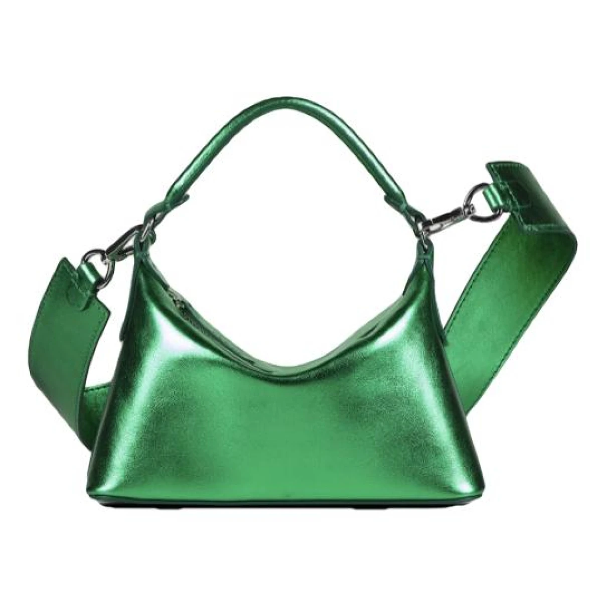 Pre-owned Liujo Leather Crossbody Bag In Green