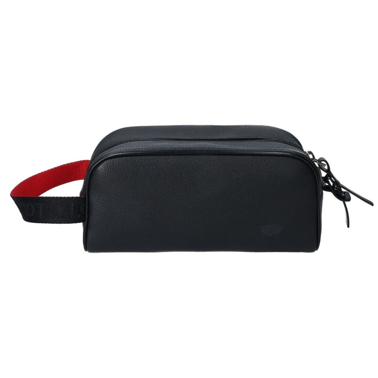 Pre-owned Christian Louboutin Leather Clutch Bag In Black