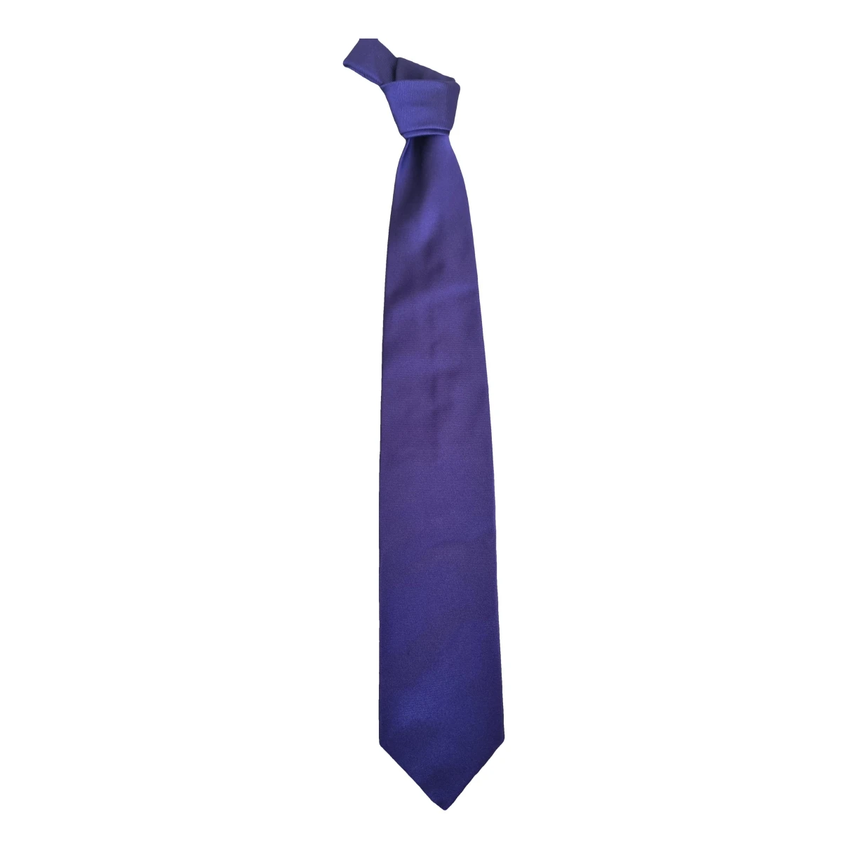 Pre-owned Pal Zileri Silk Tie In Purple