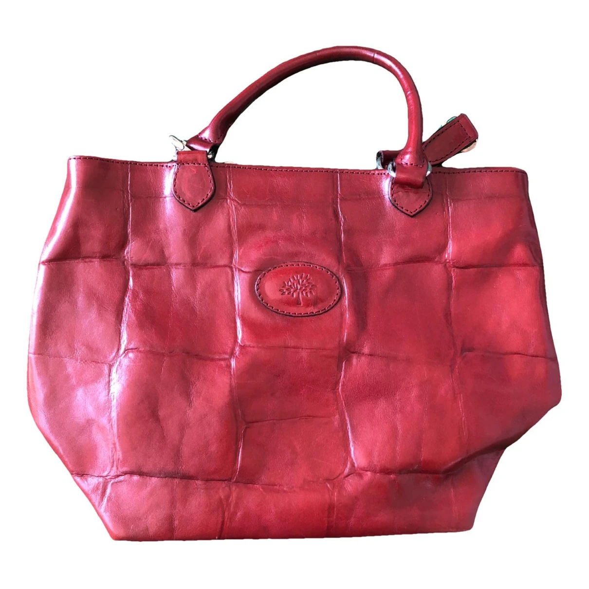 Pre-owned Mulberry Leather Handbag In Red