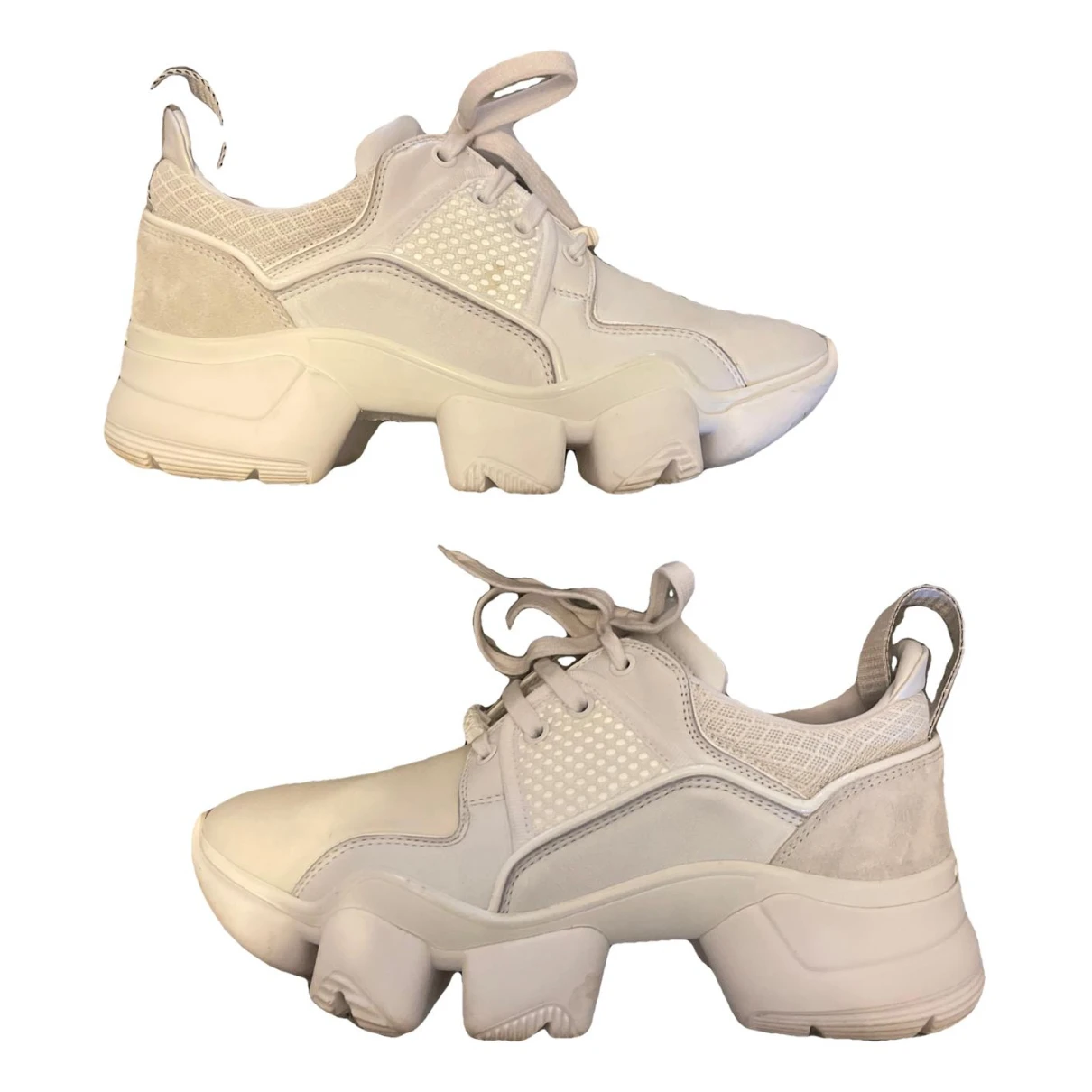 Pre-owned Givenchy Jaw Trainers In White