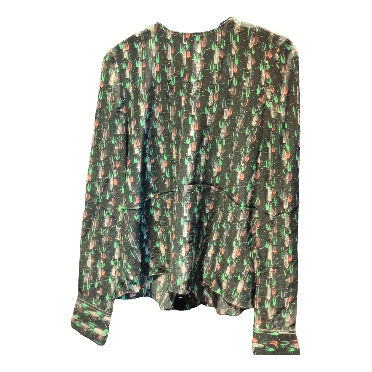 Pre-owned Marni Silk Blouse In Green