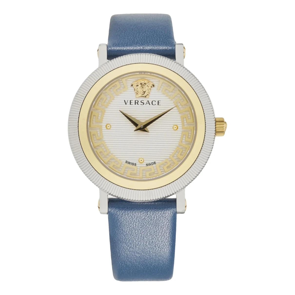 Pre-owned Versace Watch In Blue