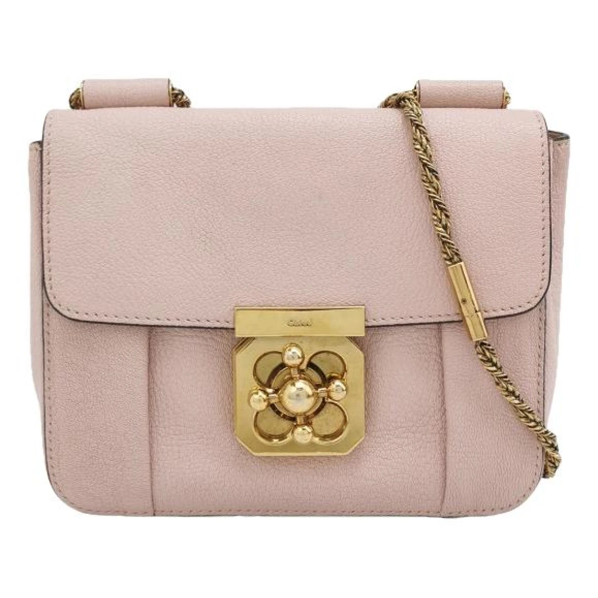 Pre-owned Chloé Elsie Leather Handbag In Pink