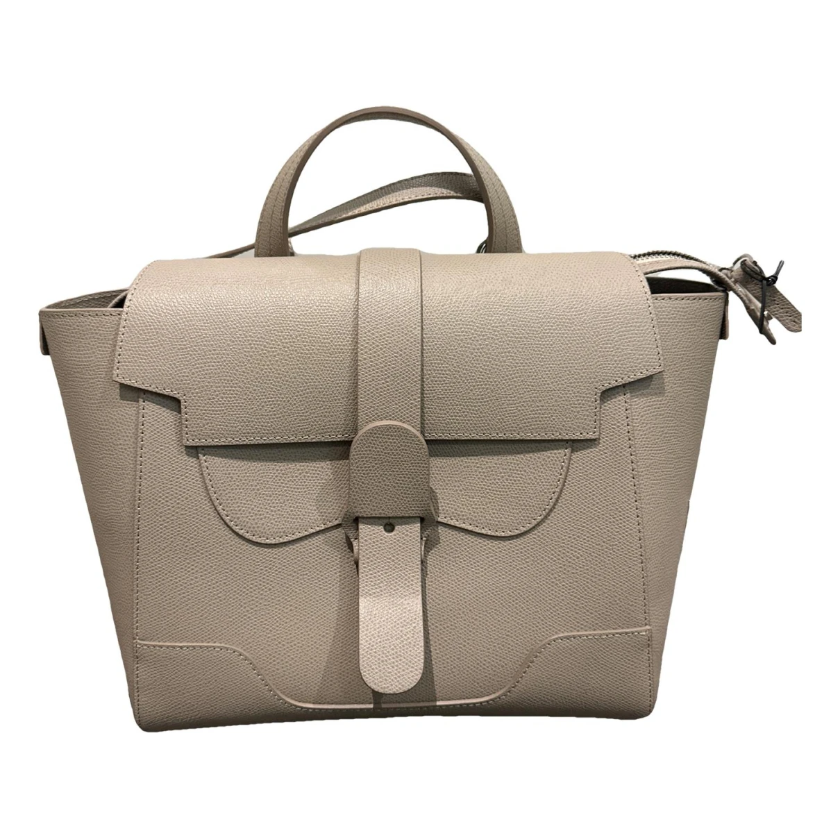 Pre-owned Senreve Leather Handbag In Grey
