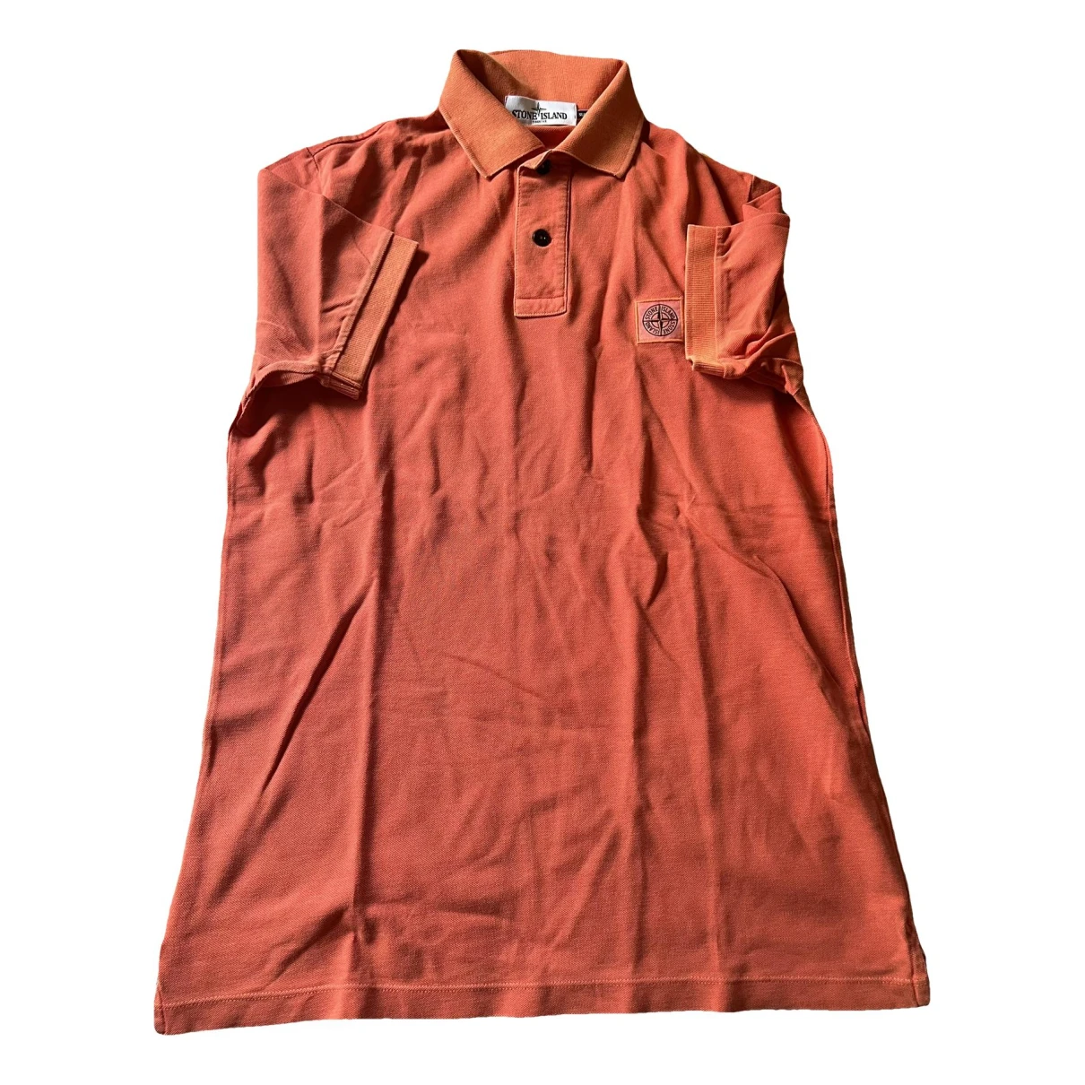 Pre-owned Stone Island Polo Shirt In Orange