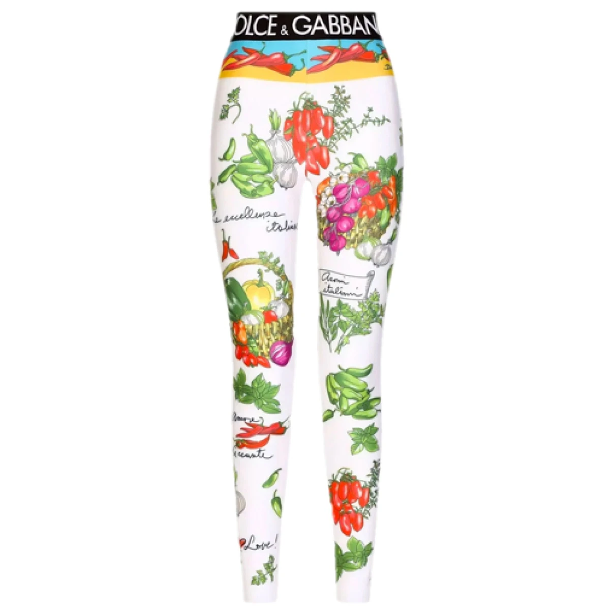 Pre-owned Dolce & Gabbana Leggings In Multicolour