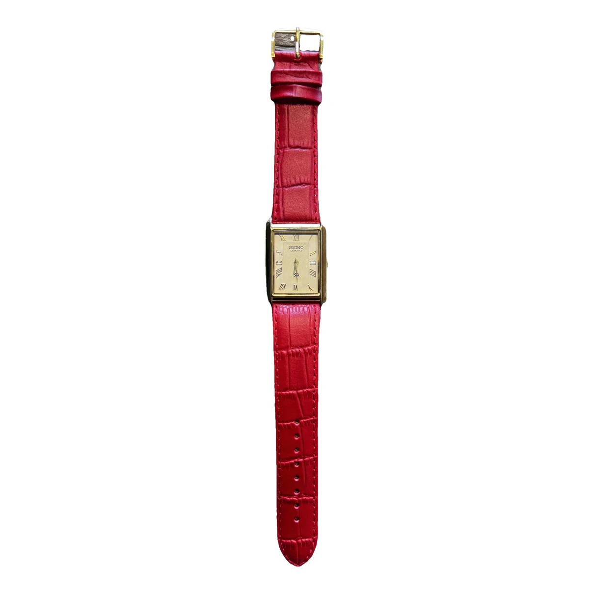 Pre-owned Seiko Watch In Red