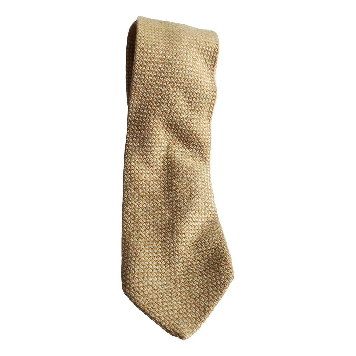 Pre-owned Etro Cashmere Tie In Yellow