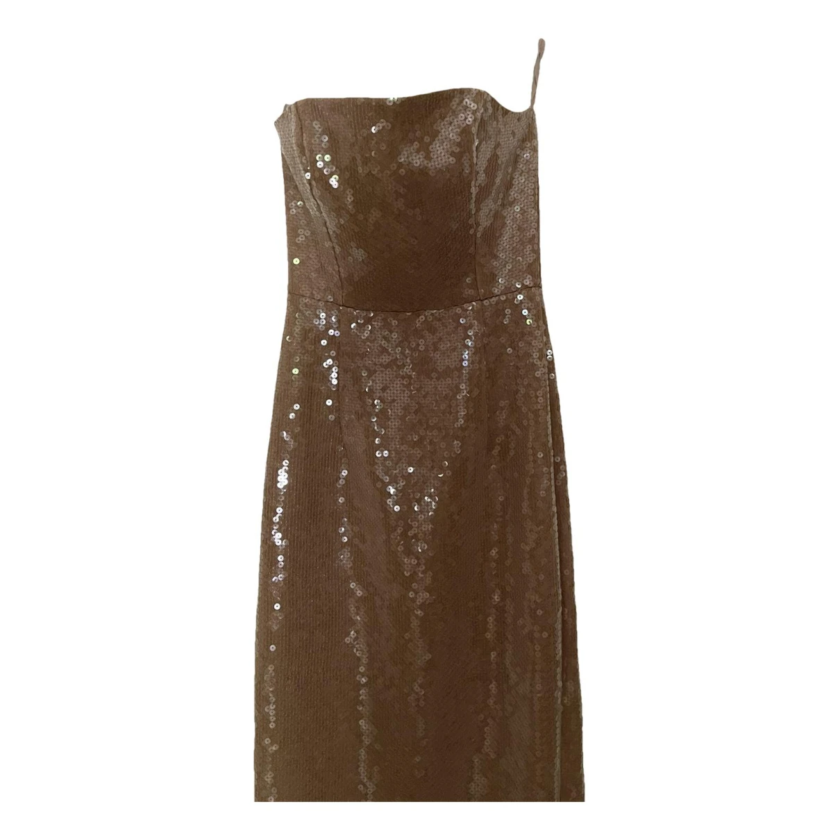 Pre-owned 16arlington Glitter Mid-length Dress In Gold