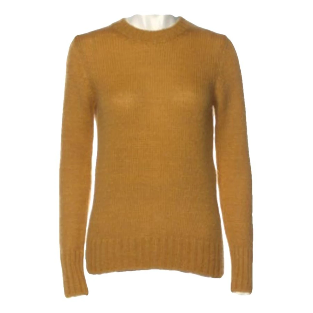 Pre-owned Maje Wool Top In Yellow