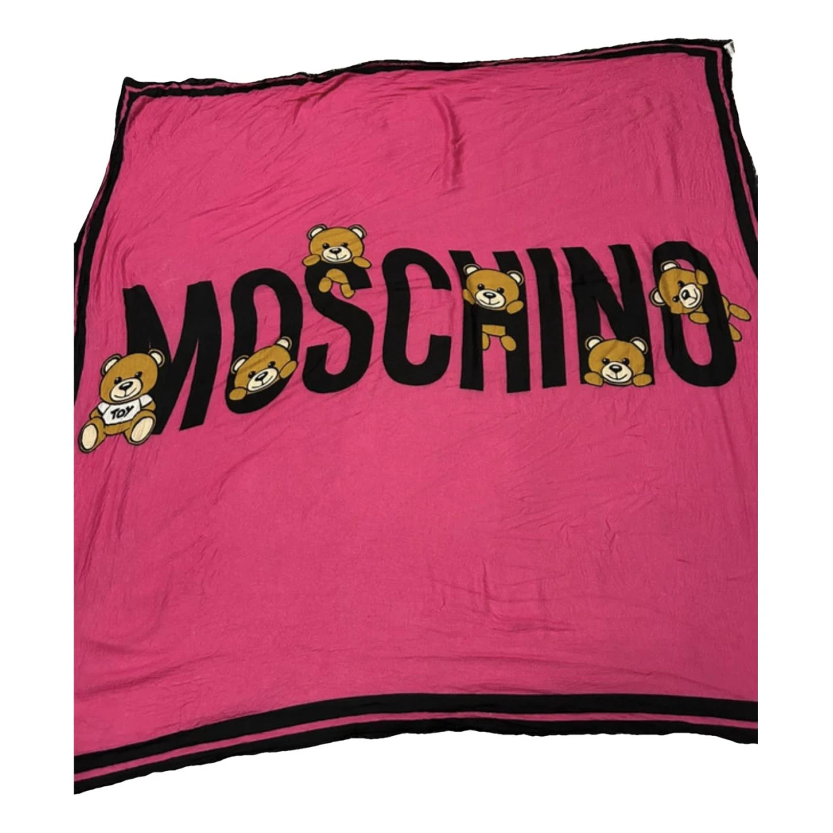 Pre-owned Moschino Scarf In Pink