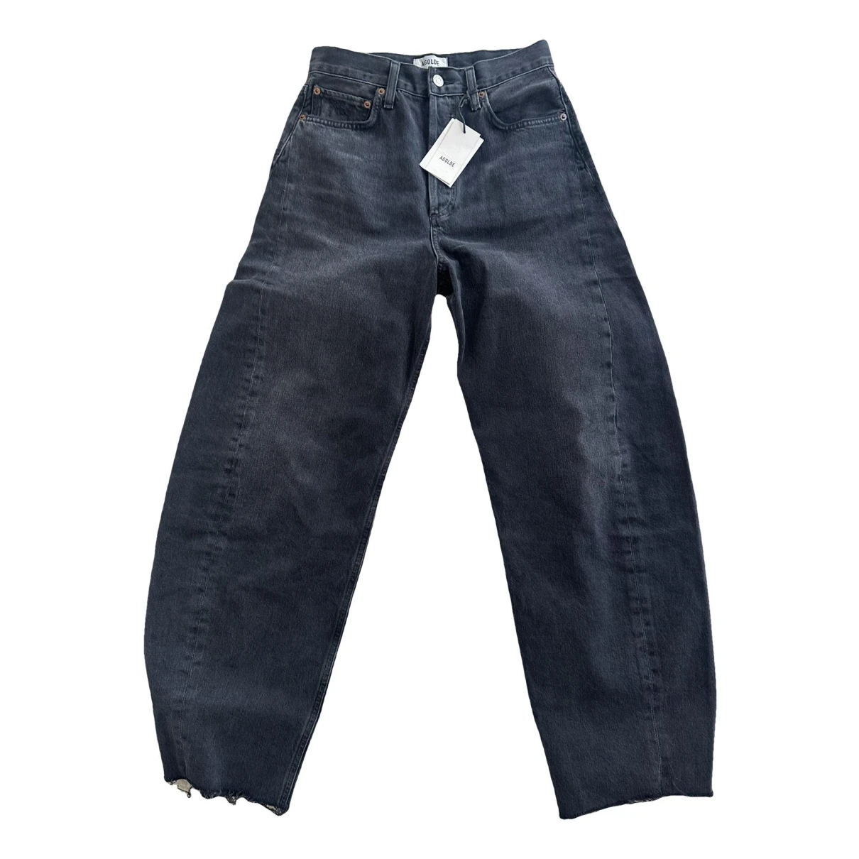 Pre-owned Agolde Carot Pants In Anthracite