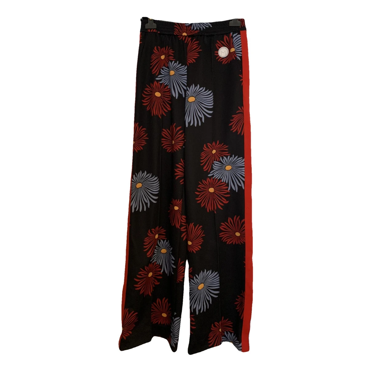 Pre-owned Msgm Large Pants In Black