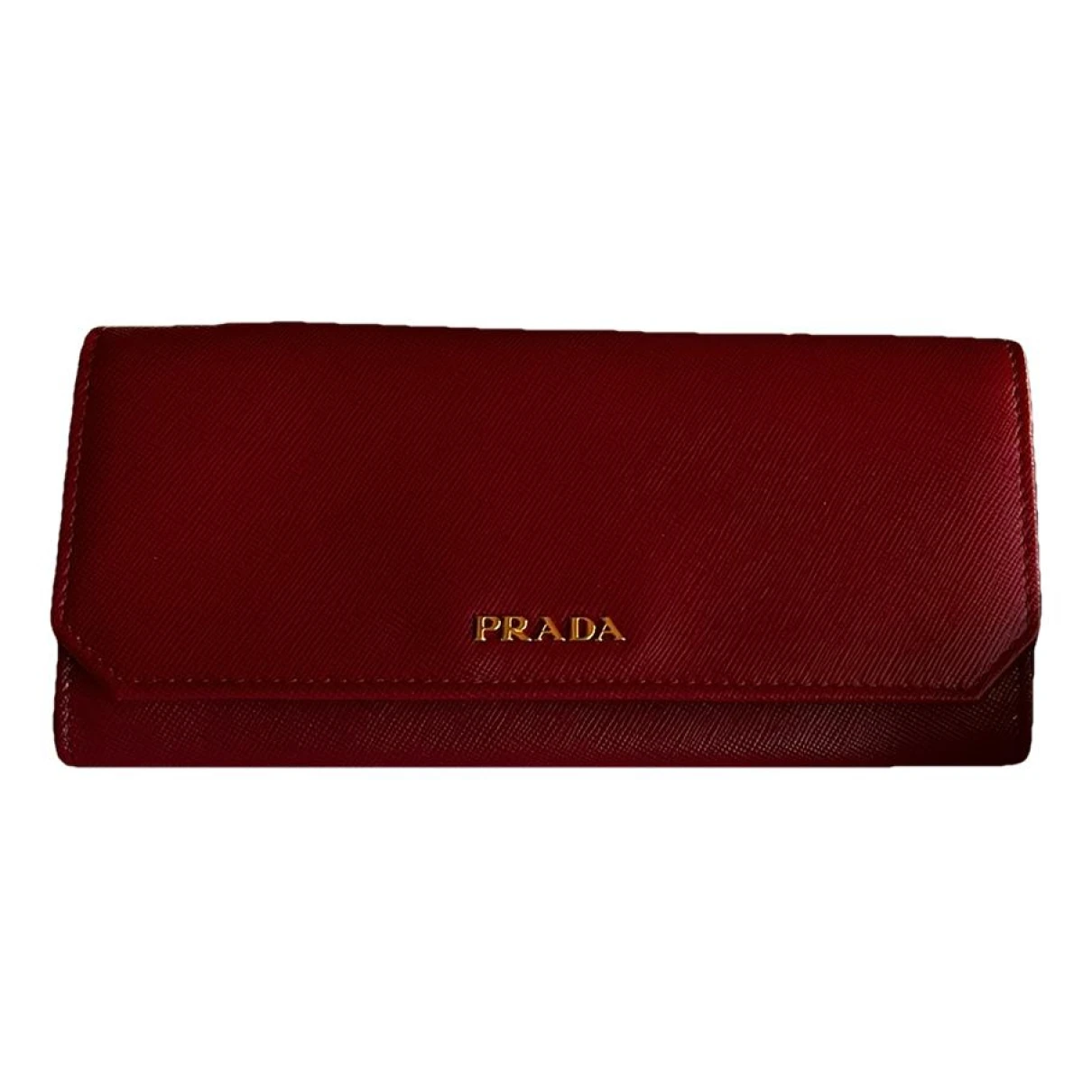 Pre-owned Prada Wallet In Red